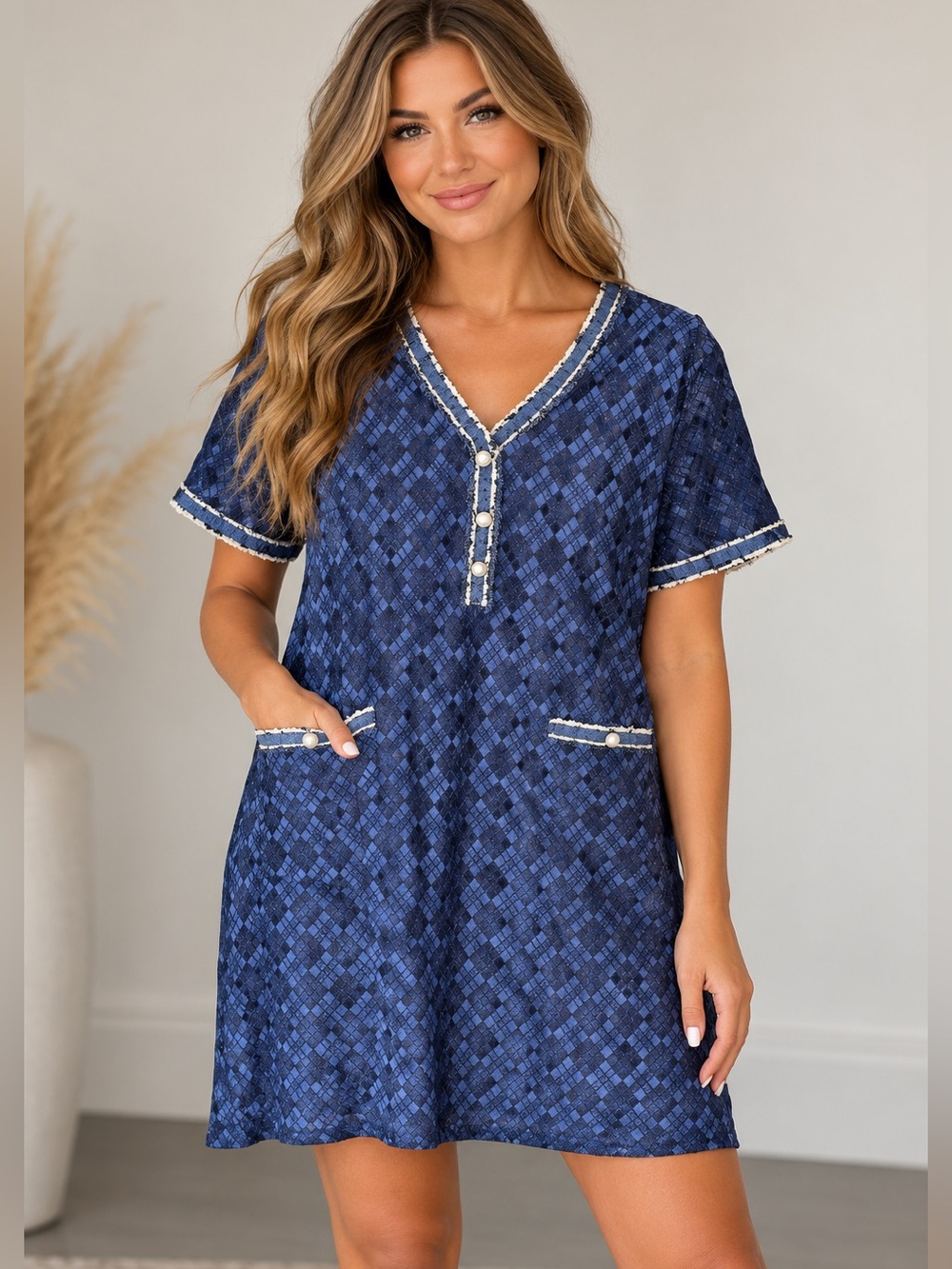 Navy Blue Lace Dress NWOT XL CyperRiver